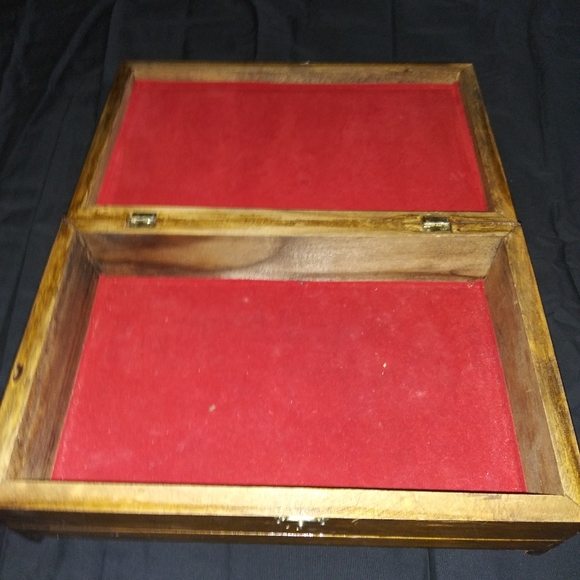 Floral Tile Topped Jewelry Box *cottagecore* - Picture 2 of 2